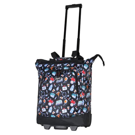 rolling tote bag on wheels